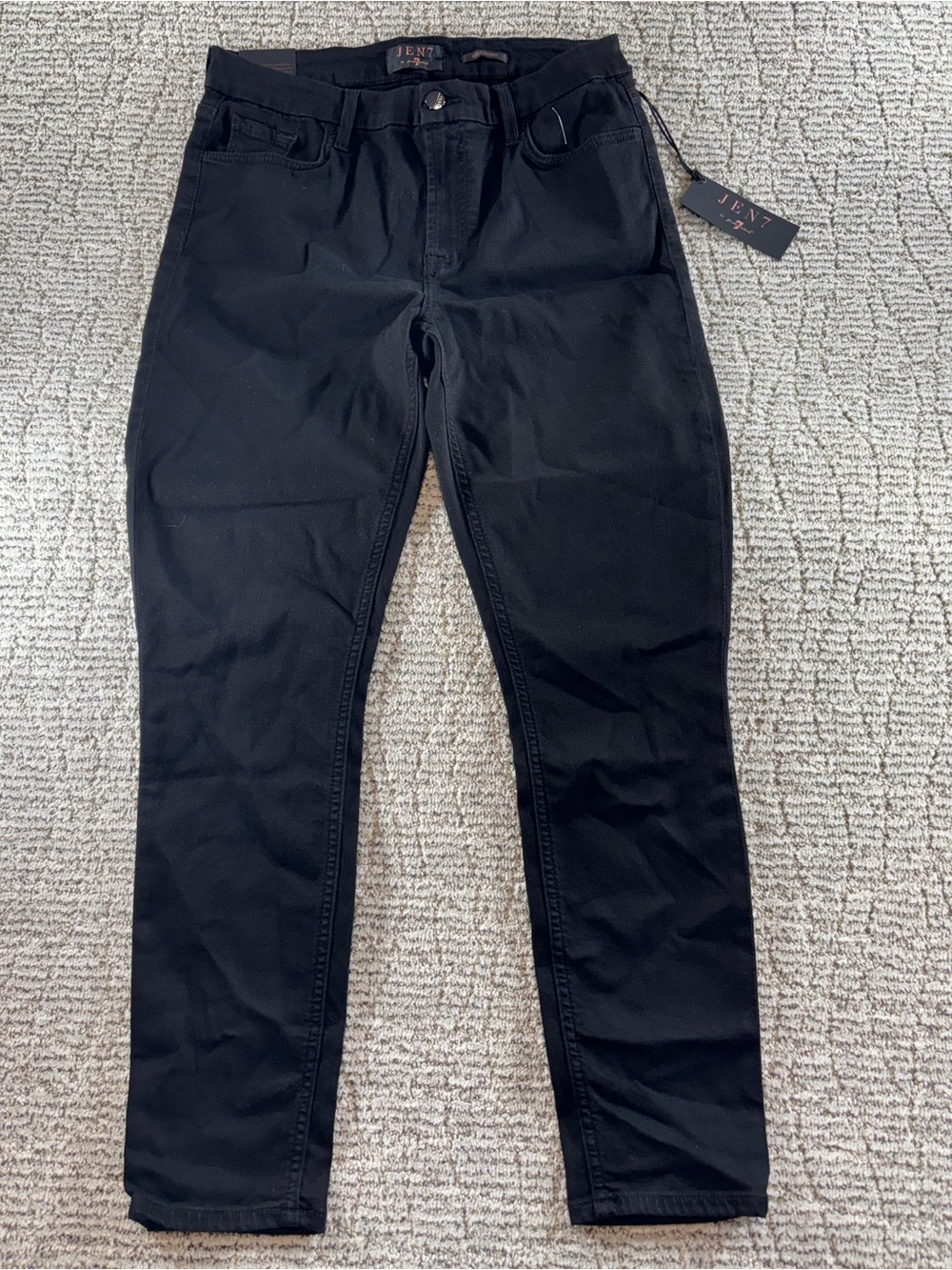 NWT JEN7 by 7 For All Mankind Women’s Size 6 Black Ankle Skinny Jeans